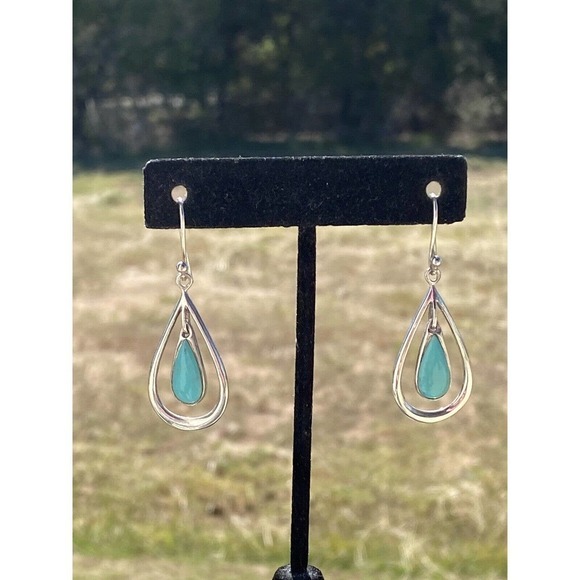 925 Earrings Dangles Drops Vintage Sterling Silver SX 925 Thailand 5.89g - Picture 7 of 11